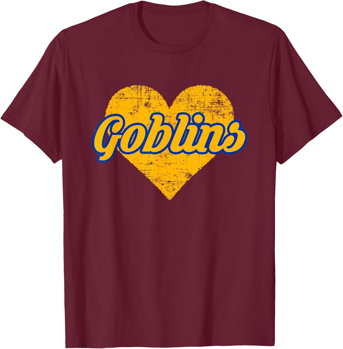 Harrison Goblins Over Heart T-Shirt - T-Shirt | Maroon