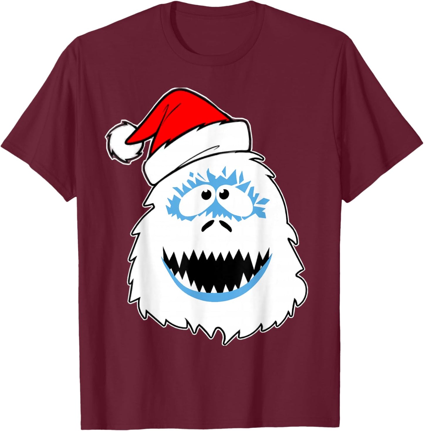 Funny Xmas Abominable Snowman Bigfoot Yeti Retro Christmas T-Shirt - T-Shirt | Maroon