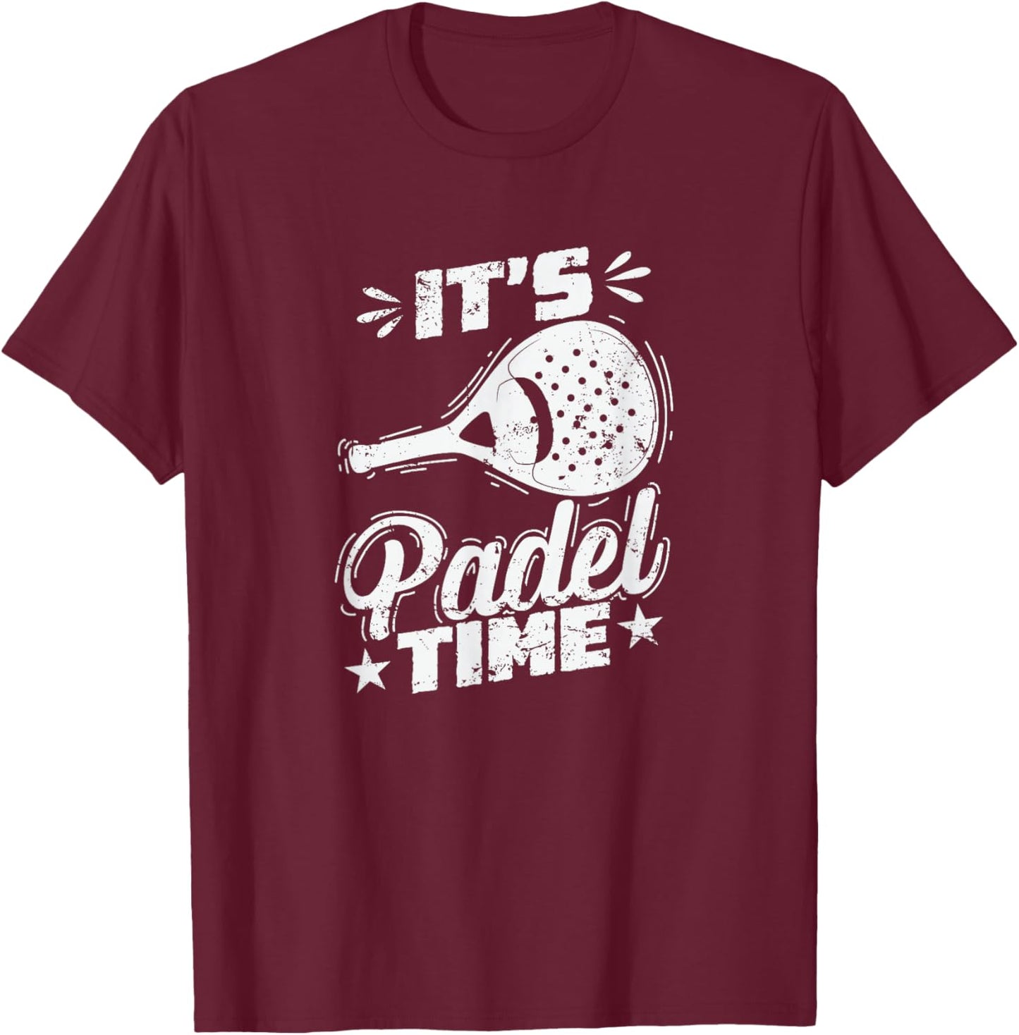 Padel Tennis It's Padel Time Match Time T-Shirt - T-Shirt | Maroon
