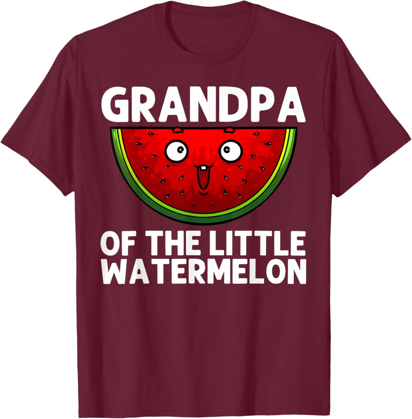 Cool Watermelon For Grandpa Melon Summer Juicy Fruit Lover T-Shirt - T-Shirt | Maroon