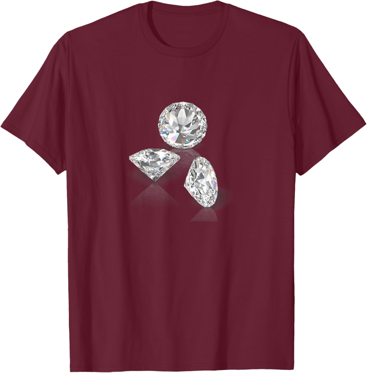 Diamonds T-Shirt - T-Shirt | Maroon
