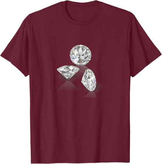 Diamonds T-Shirt - T-Shirt | Maroon
