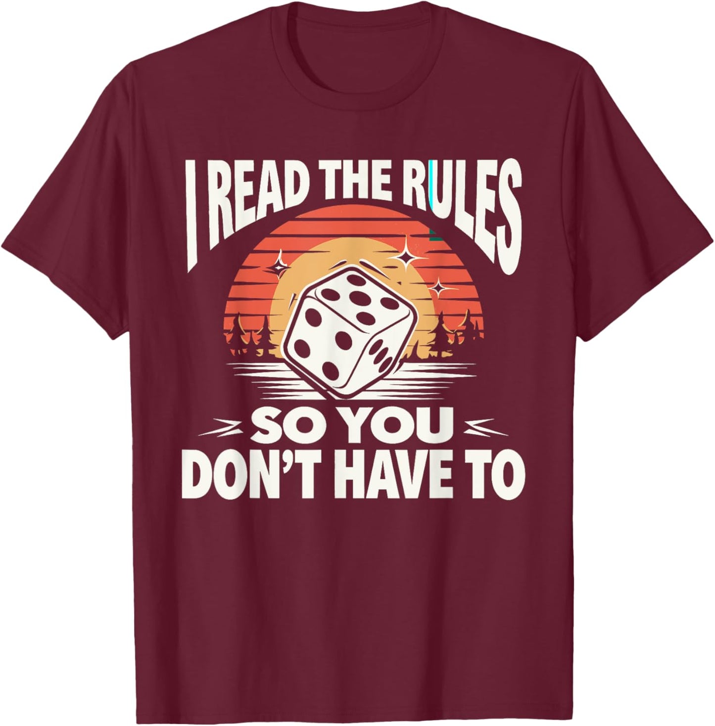 Board Game Card Game Game Night Gift: & Graphic T-Shirt - T-Shirt | Maroon