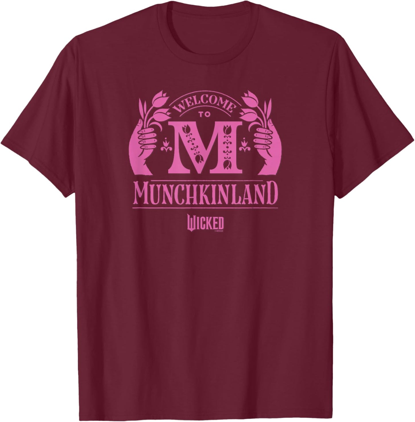 Wicked Welcome to Munchkinland T-Shirt - T-Shirt | Maroon