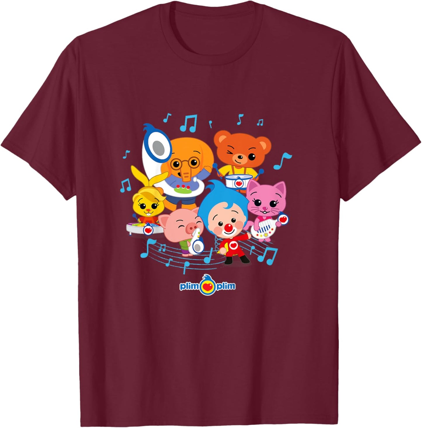 Kids Plim Plim The Kindness Hero - Colourful designs for children T-Shirt - T-Shirt | Maroon