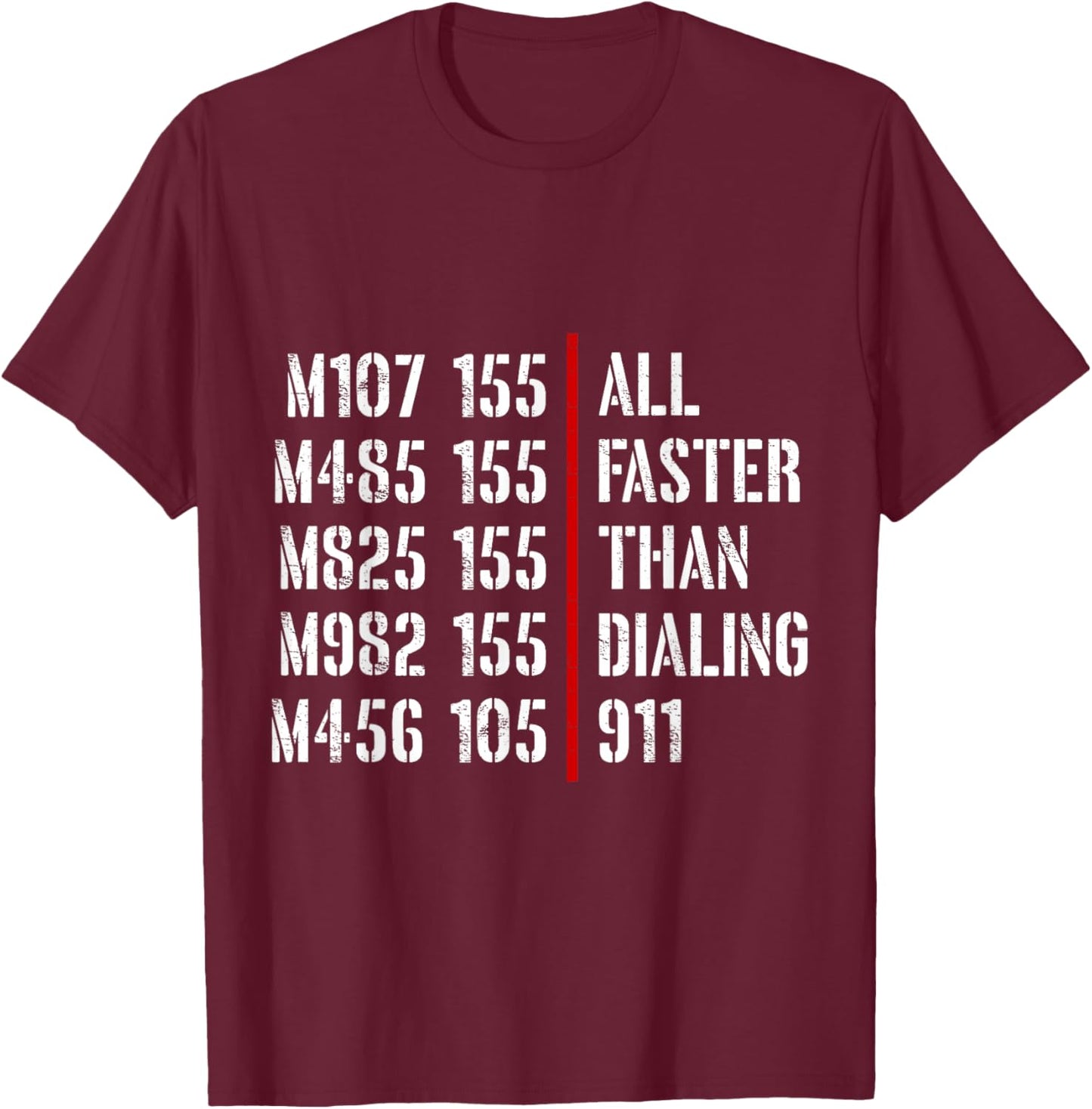Field artillery officer T-Shirt - T-Shirt | Maroon
