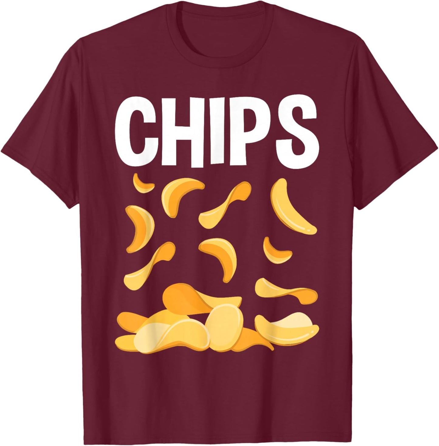Game Day Potato Chips T-Shirt - T-Shirt | Maroon
