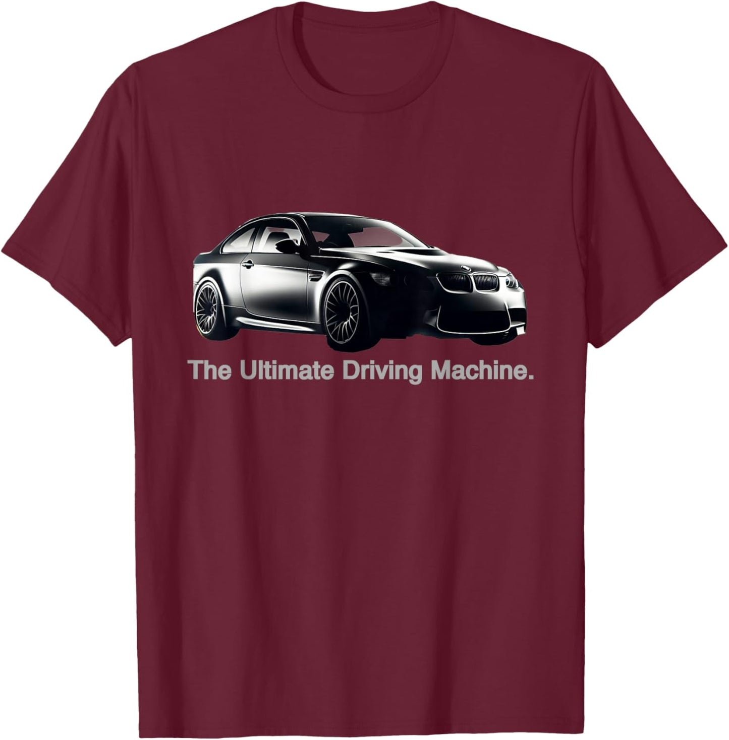Ultimate Driving Machine Euro E92 T-Shirt - T-Shirt | Maroon