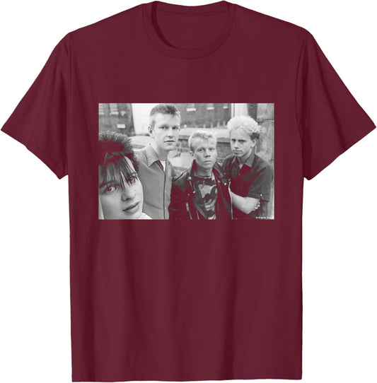 Depeche Mode '81 Photoshoot By Virgina Turbett T-Shirt - T-Shirt | Maroon