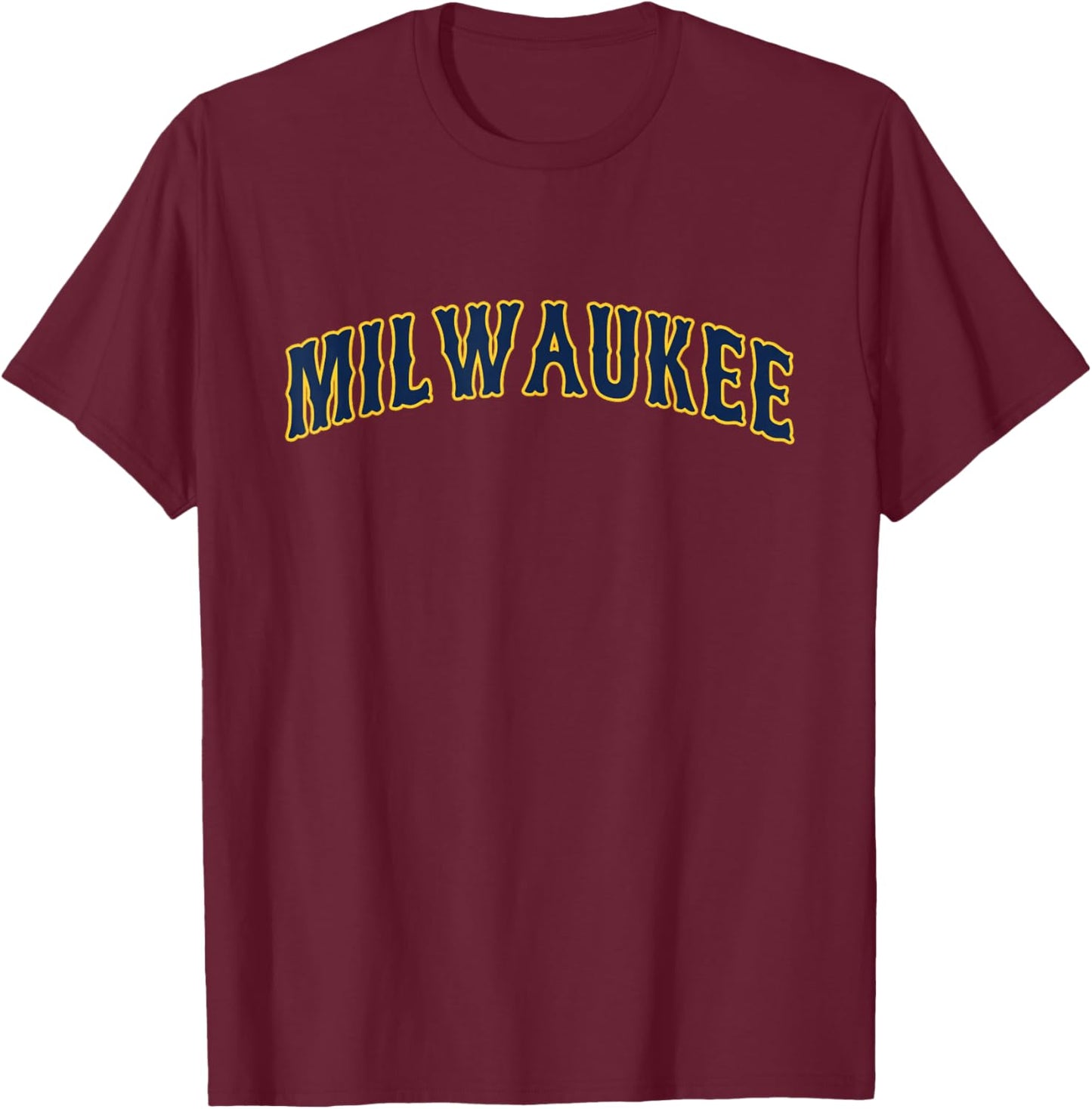Milwaukee - Throwback Design - Classic T-Shirt - T-Shirt | Maroon