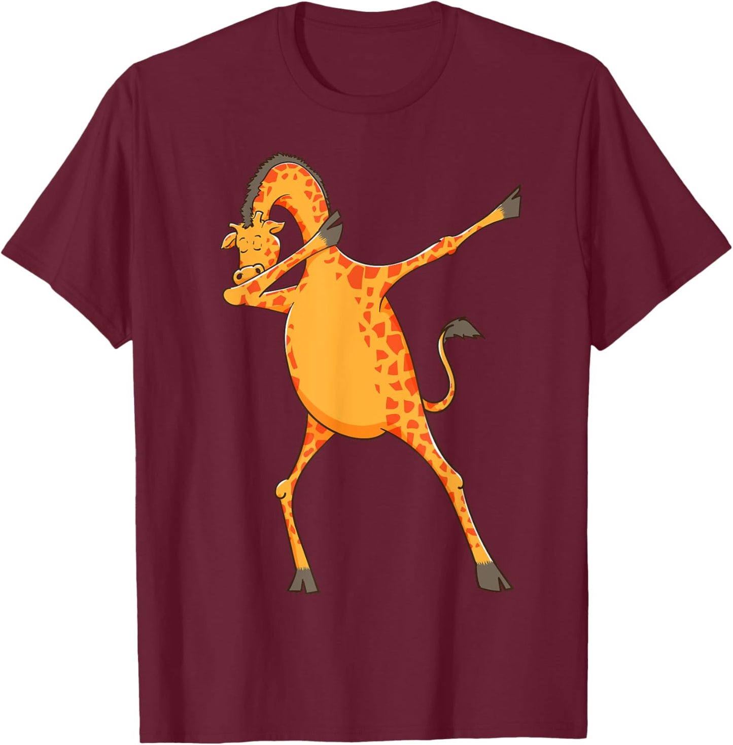 Best Giraffe Art Women Adult Giraffe Print Giraffe T-Shirt - T-Shirt | Maroon