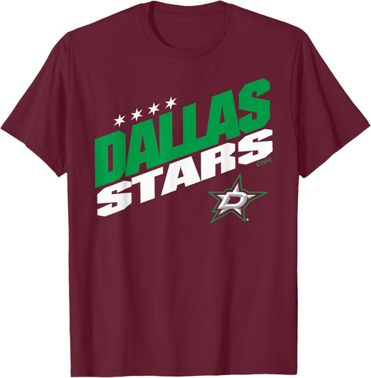 Dallas Stars Fuel Black Officially Licensed T-Shirt - T-Shirt | Maroon