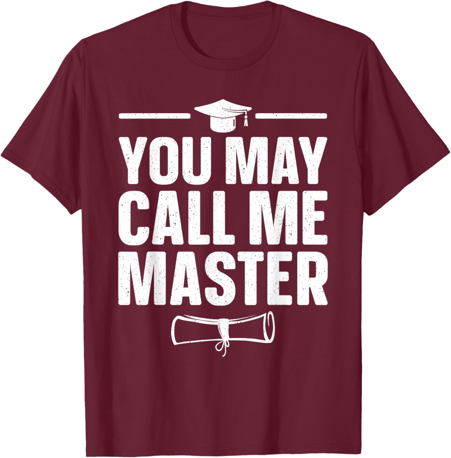 Masters Degree Graduation Art Women Masters Degree T-Shirt - T-Shirt | Maroon