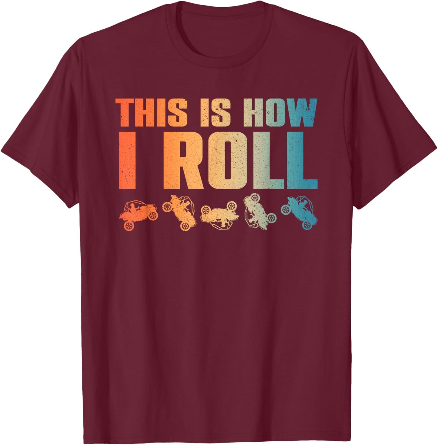 Side-By-Side Design Women UTV ATV SxS Off Road Lover T-Shirt - T-Shirt | Maroon