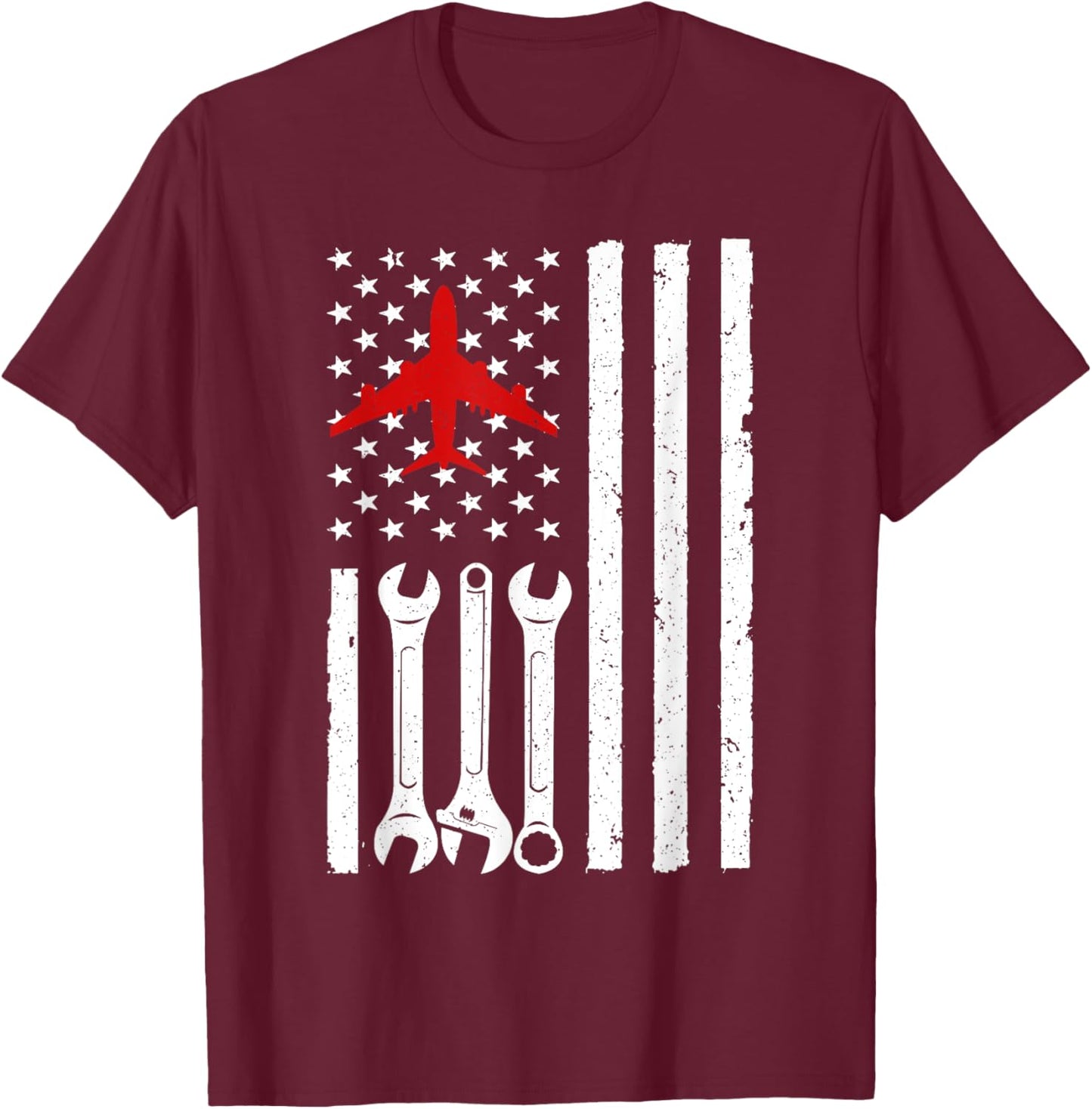 Aircraft Mechanic design Women Aviation Maintenance T-Shirt - T-Shirt | Maroon