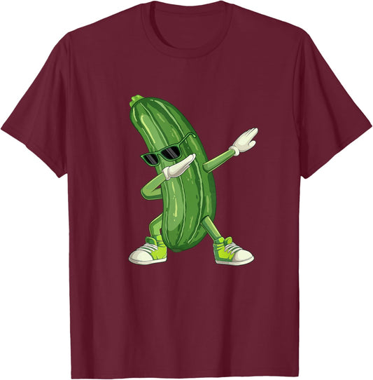 Dabbing Pickle - Dill Pickle Lover Pickling Cucumber T-Shirt - T-Shirt | Maroon