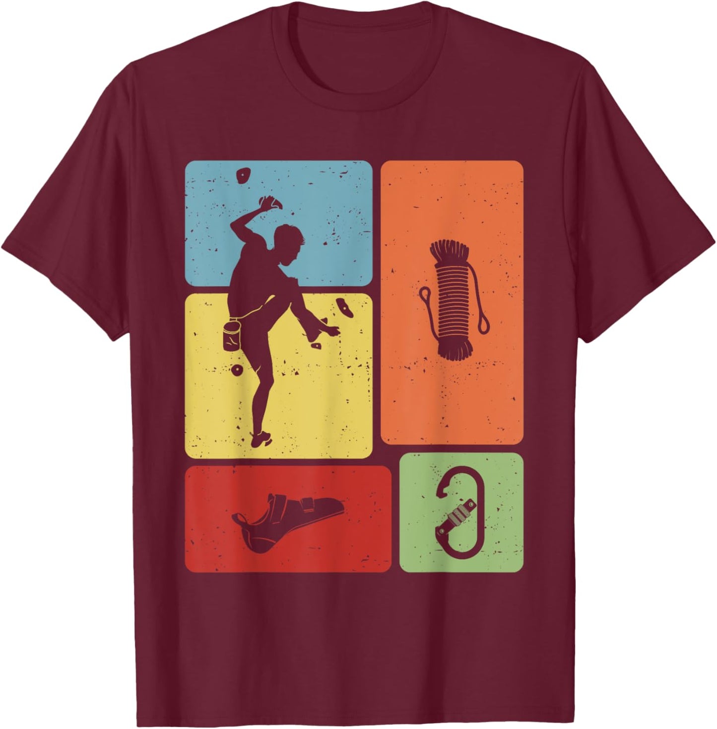 Boulder Climbing Funny Bouldering Enthusiasts Women T-Shirt - T-Shirt | Maroon