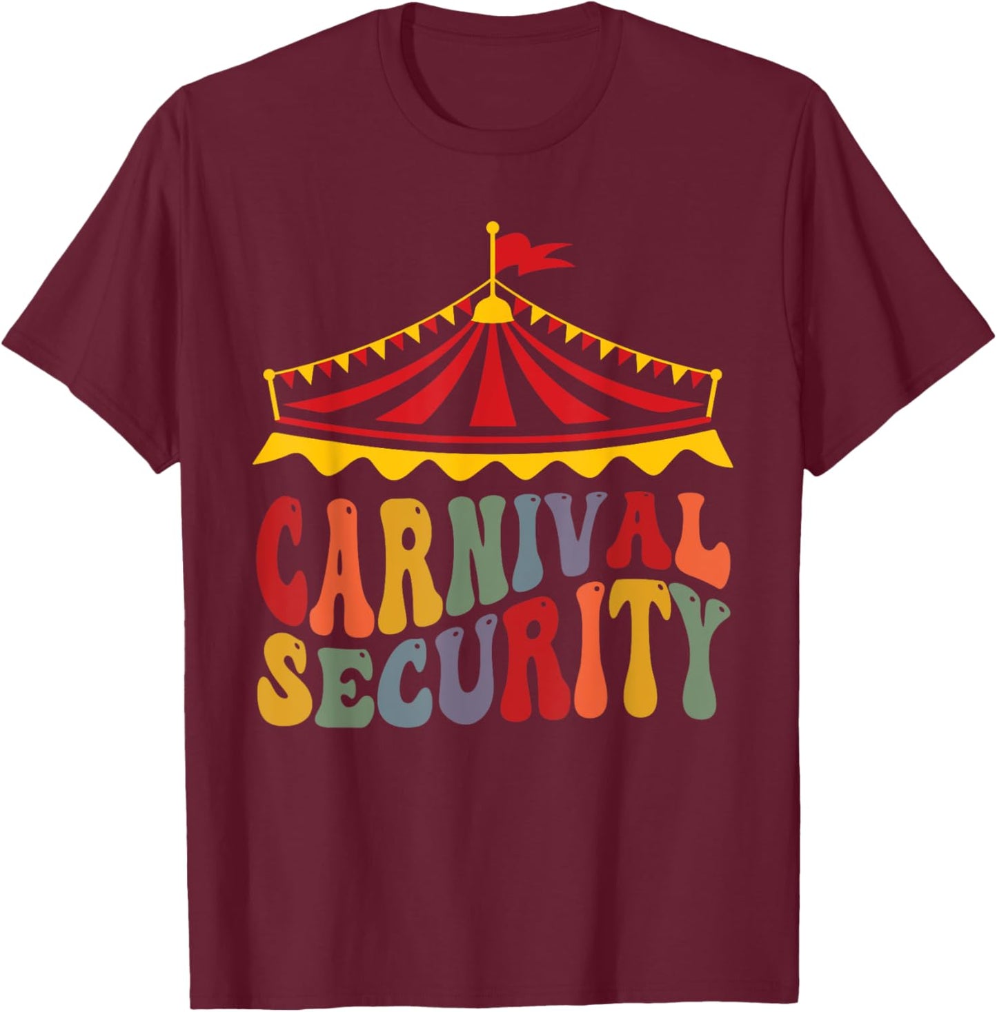 Circus Carnival Security Carnival Crew kids boys girls T-Shirt - T-Shirt | Maroon