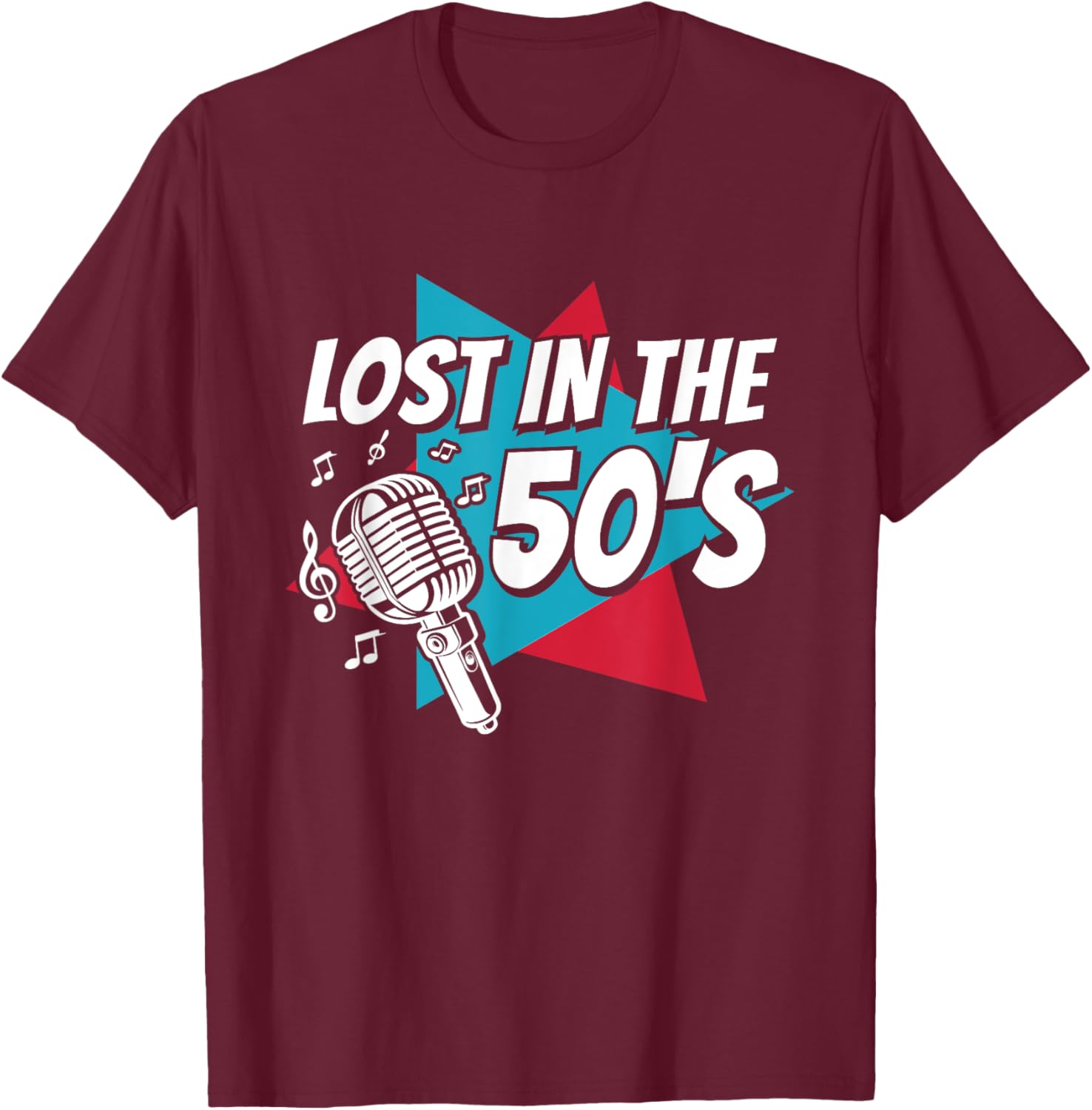 Lost In The 50's Sock Hop Dance Rock N Roll 50s T-Shirt - T-Shirt | Maroon