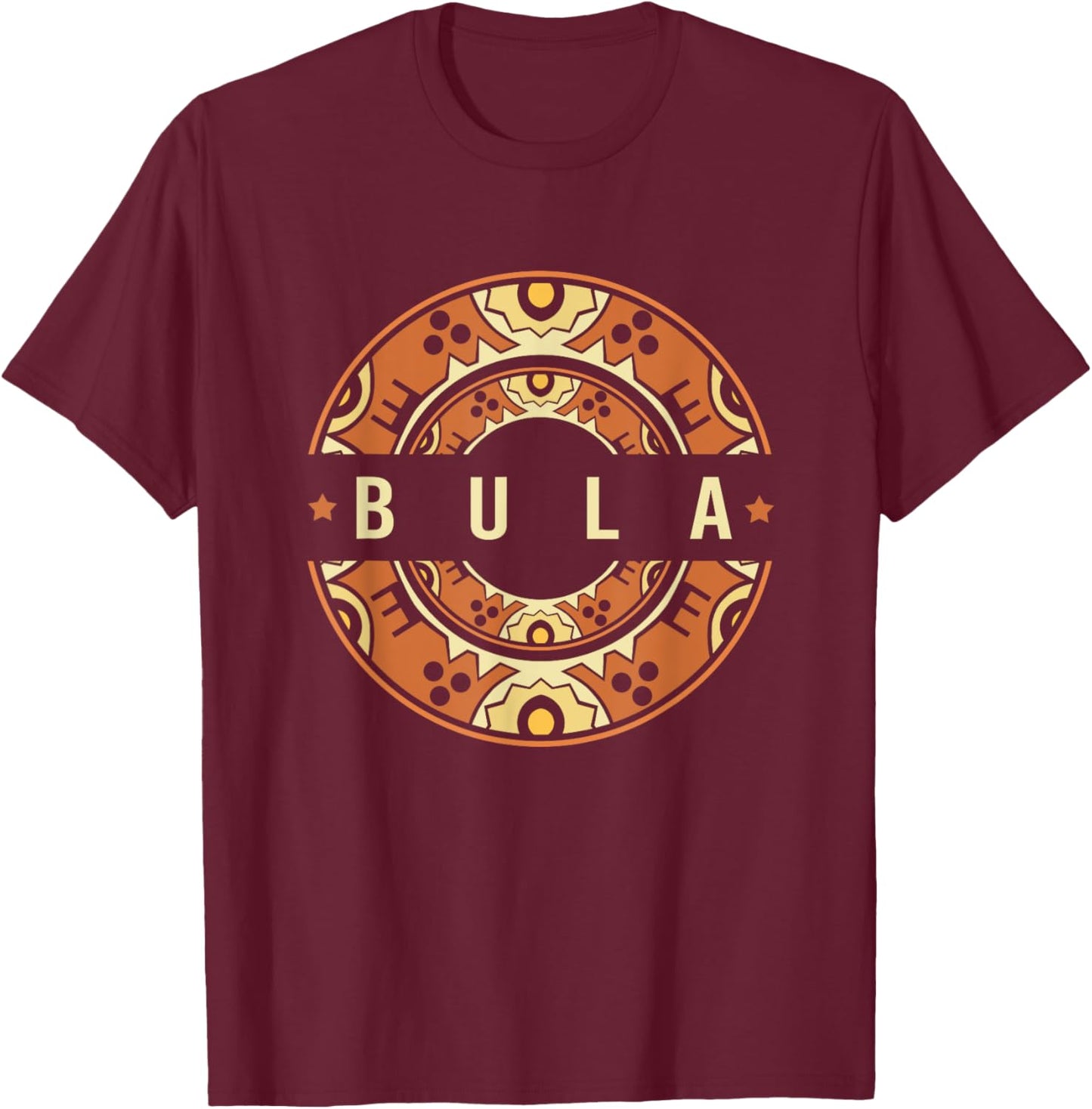 Fiji Island Fijian Tapa Traditional Masi Kesakesa Bula T-Shirt - T-Shirt | Maroon