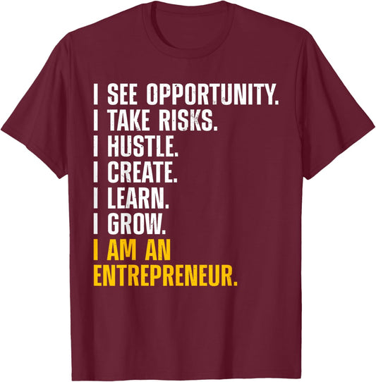 Cool Entrepreneur Art Women CEO New Business Owner T-Shirt - T-Shirt | Maroon