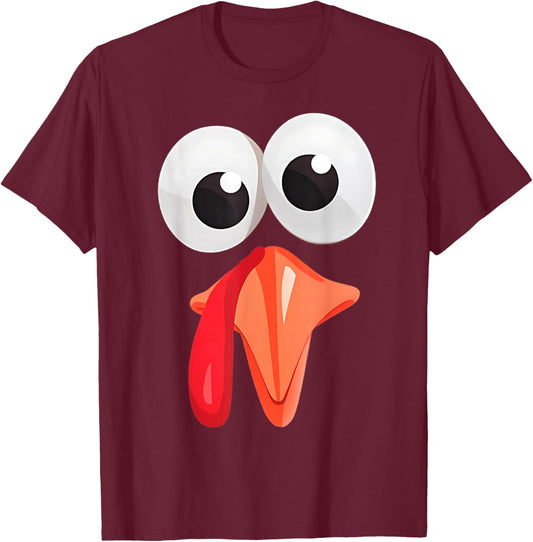 Funny Turkey Thanksgiving Christmas Costume T-Shirt - T-Shirt | Maroon
