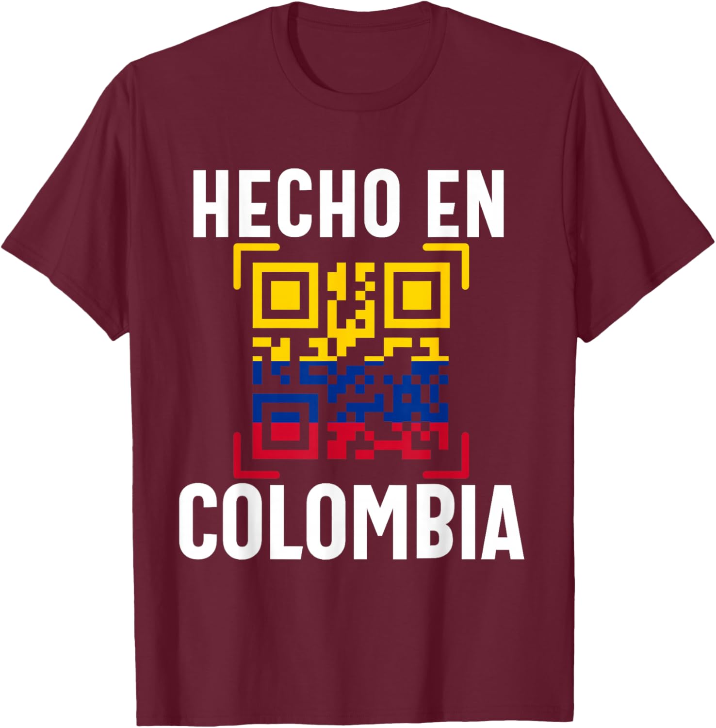 Colombian Flag Bandera Pride Colombiana Camiseta Men Women T-Shirt - T-Shirt | Maroon