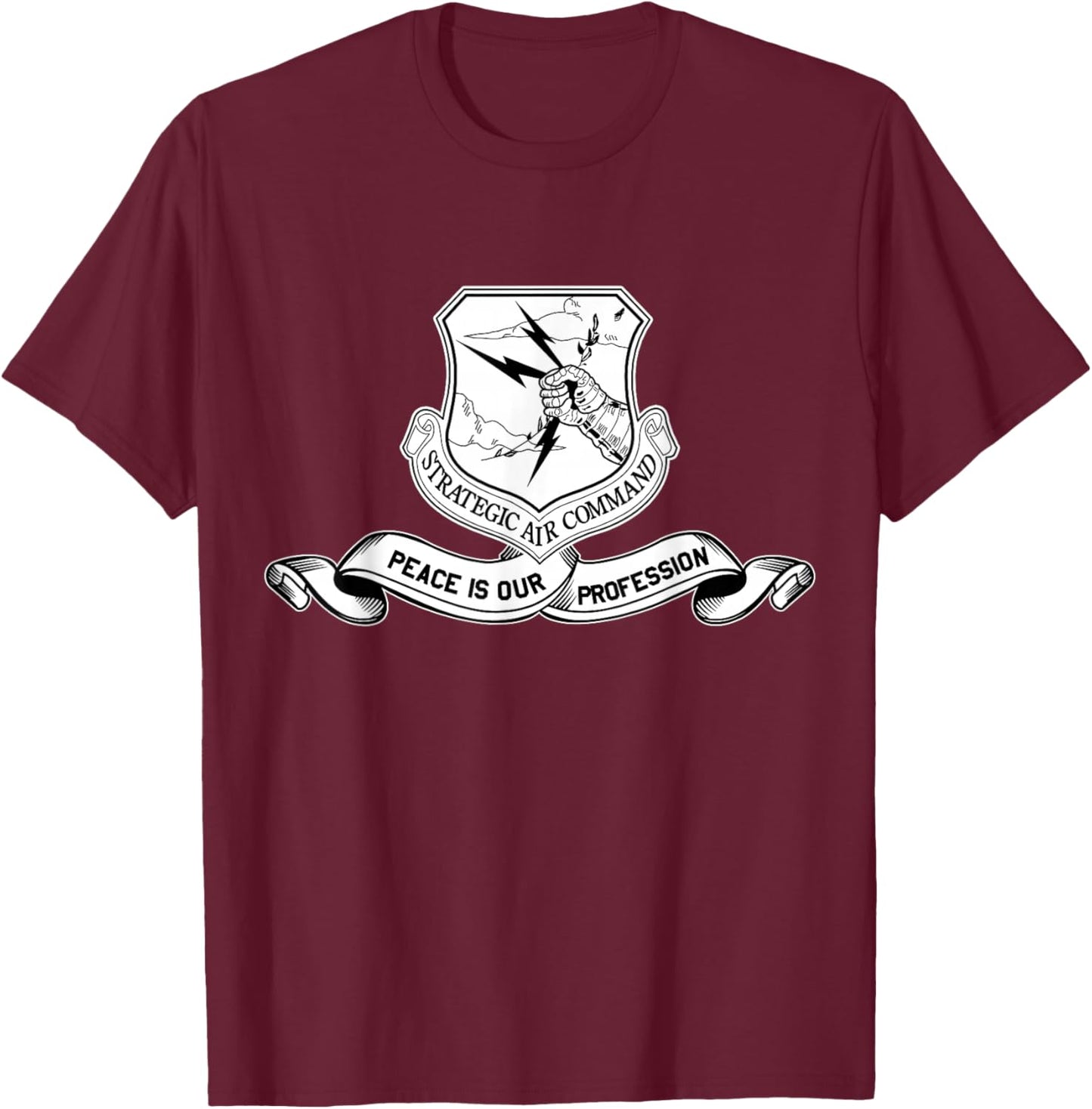 U.S.A.F Strategic Air Command SAC Veteran Vintage Gifts T-Shirt - T-Shirt | Maroon