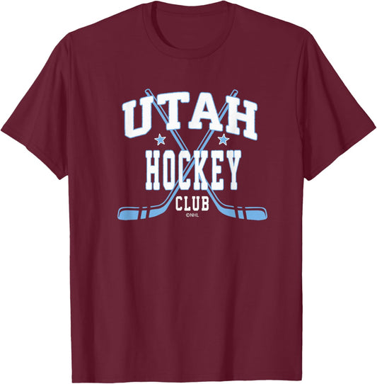 Utah Hockey Club Stars Officially Licensed T-Shirt - T-Shirt | Maroon