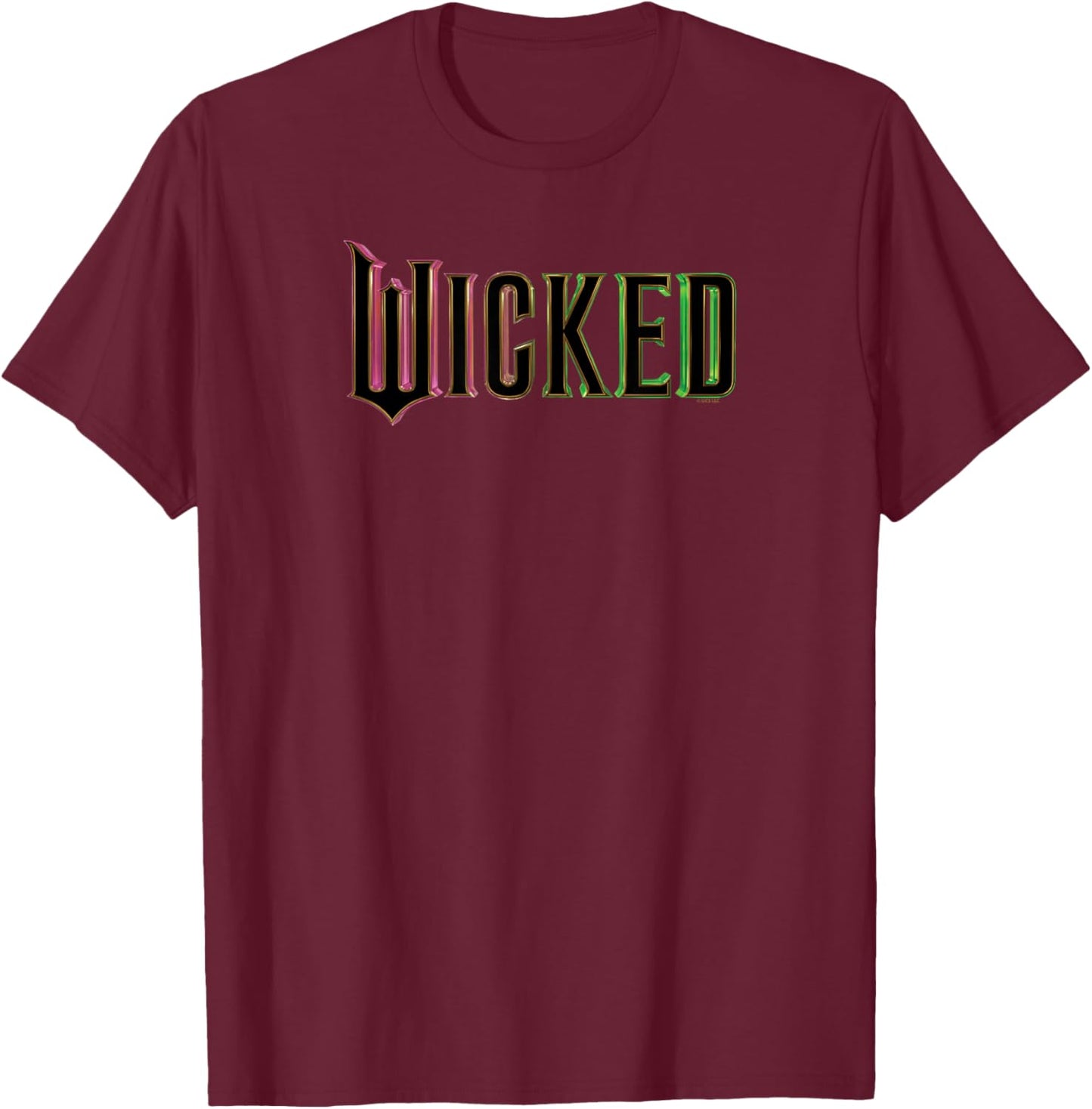 Wicked Pink and Green Logo T-Shirt - T-Shirt | Maroon