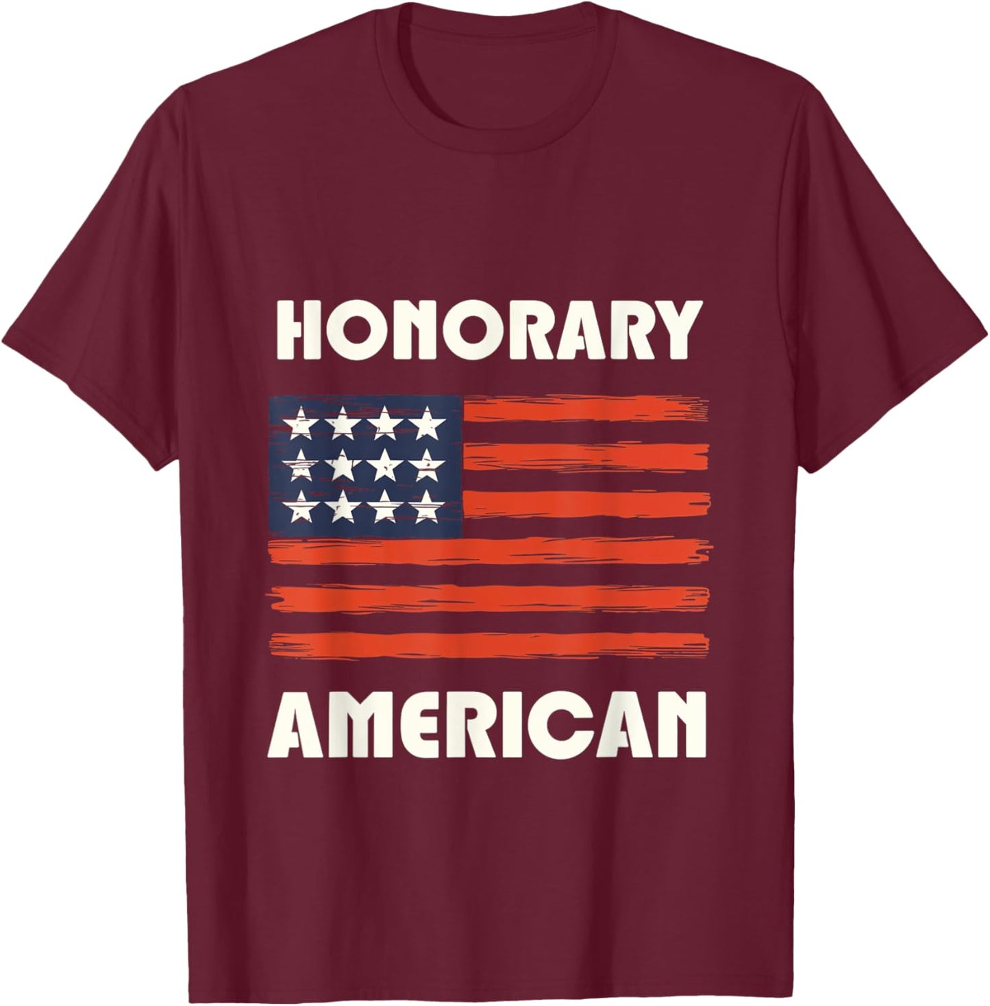Honorary American Patriotic Exchange Student USA T-Shirt - T-Shirt | Maroon