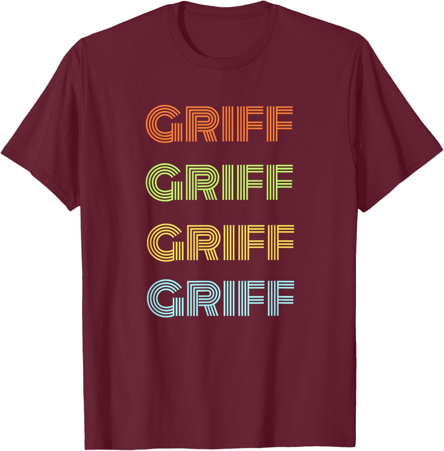 Best Name Ever Best Griff Ever -Kids Black Small Modern Wedding Classic All Occasions Cotton Blend Machine Wash T-Shirt - T-Shirt | Maroon