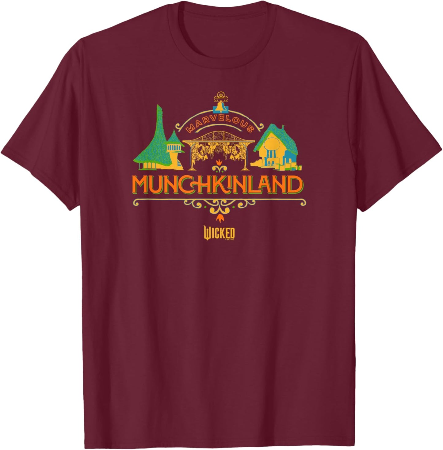 Wicked Marvelous Munchkinland T-Shirt - T-Shirt | Maroon
