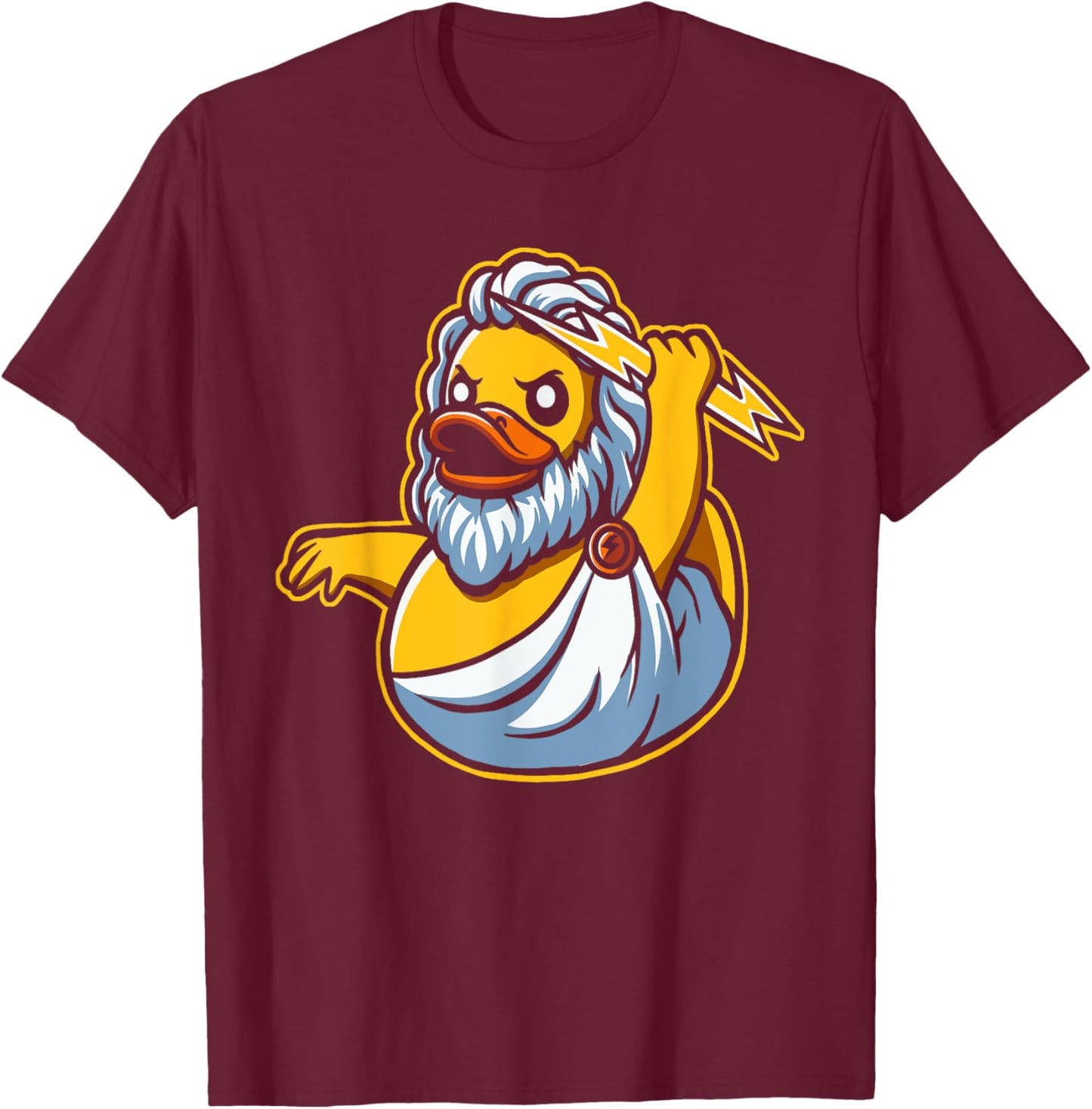 Zeus Rubber Duck T-Shirt - T-Shirt | Maroon