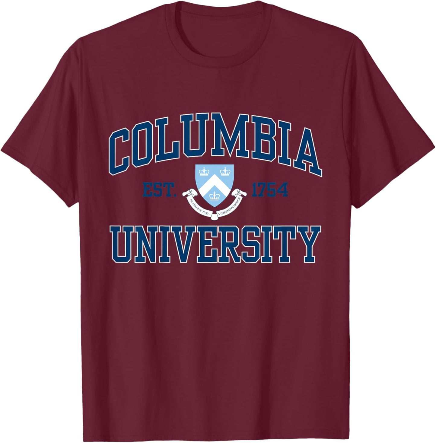 Kids Columbia Arch Over Crest EST. 1754 Light Blue | Columbia T-Shirt - T-Shirt | Maroon