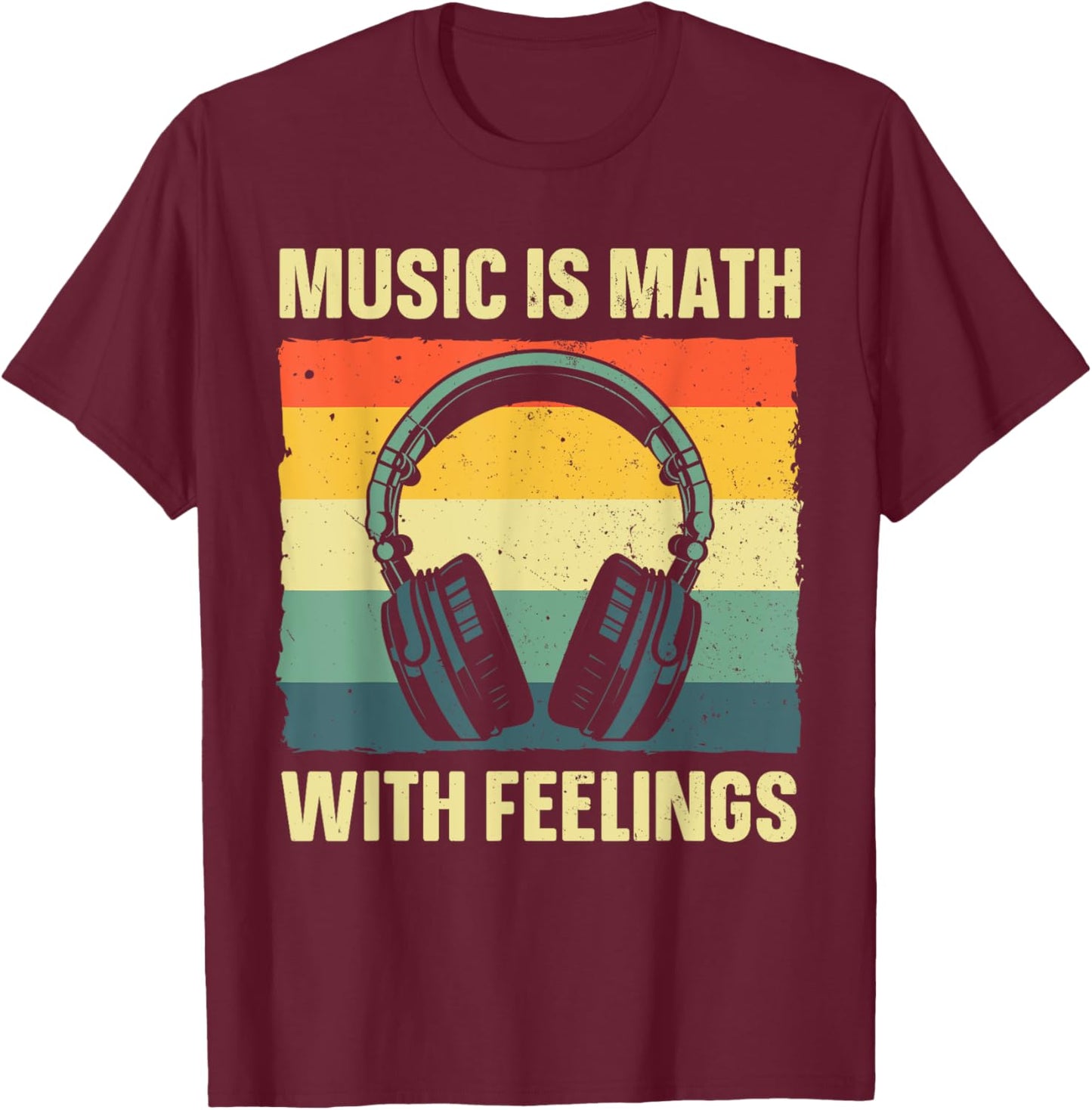 Funny Music Art Women Music Teacher Themed Gag Music T-Shirt - T-Shirt | Maroon