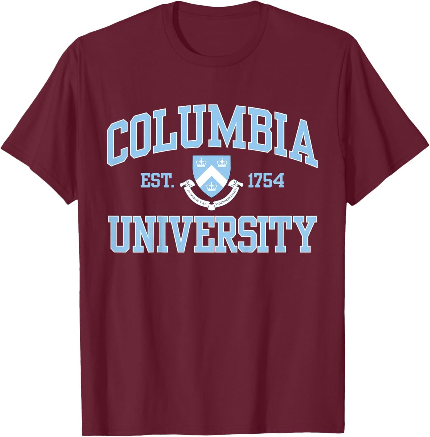 Kids Columbia Arch Over Crest EST. 1754 Navy | Columbia T-Shirt - T-Shirt | Maroon