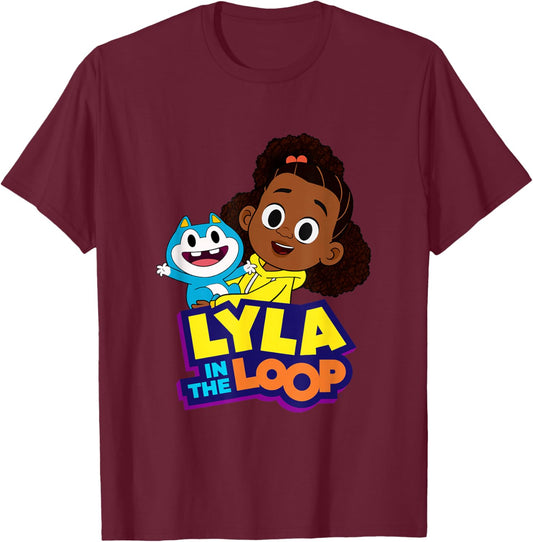 Lyla and STU Logo T-Shirt - T-Shirt | Maroon