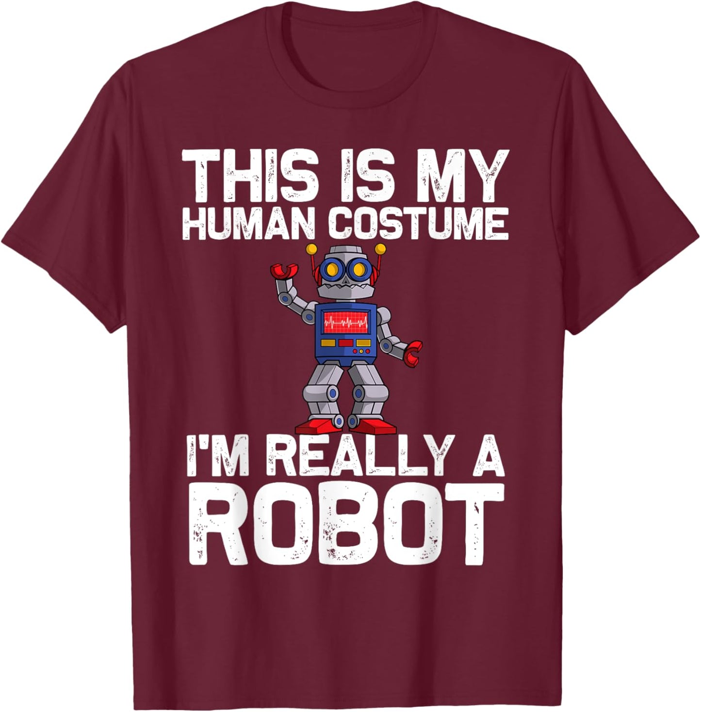 Robot Art Women Kids Robotics Engineer Robot Lover T-Shirt - T-Shirt | Maroon