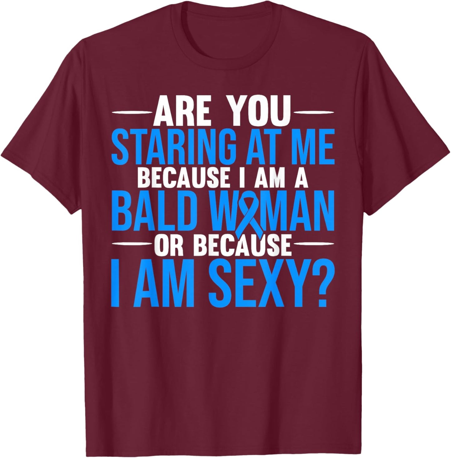 Alopecia Warrior Hair Loss T-Shirt - T-Shirt | Maroon