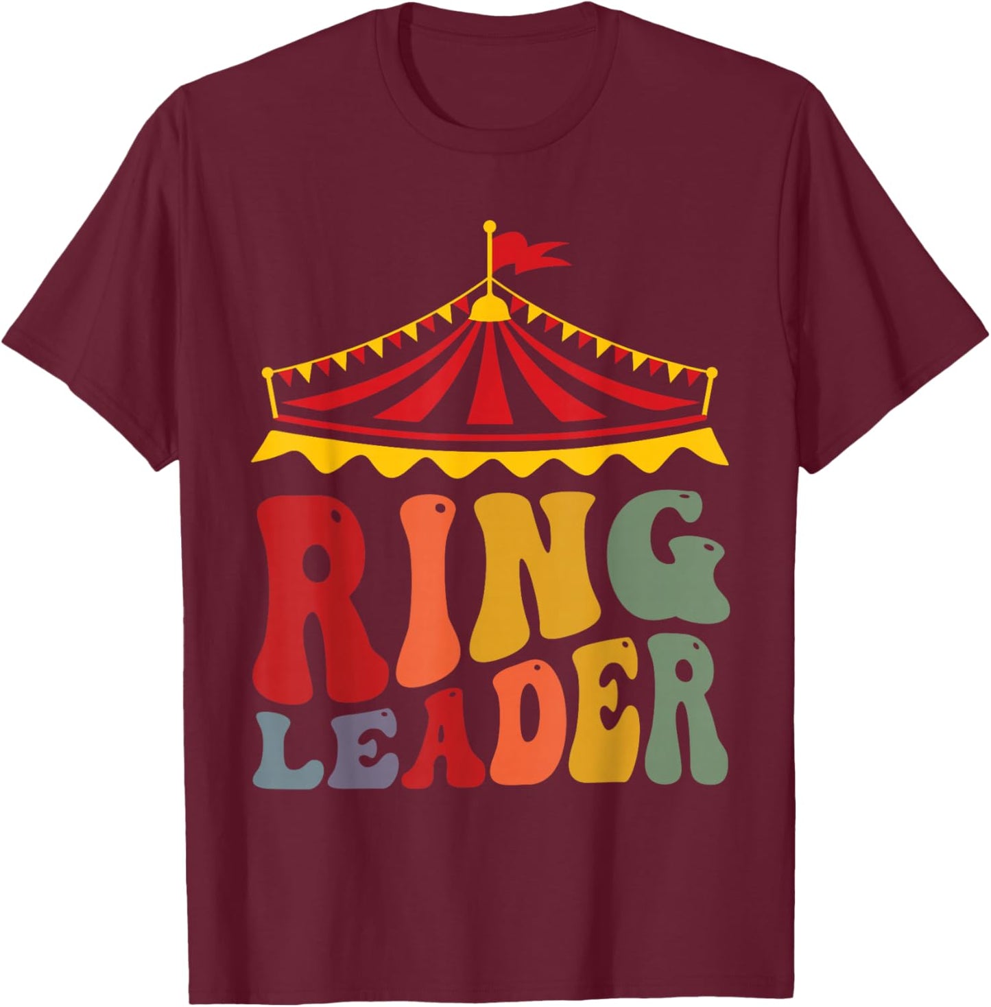 Circus ringleader Carnival Crew Party themed kids boys girls T-Shirt - T-Shirt | Maroon