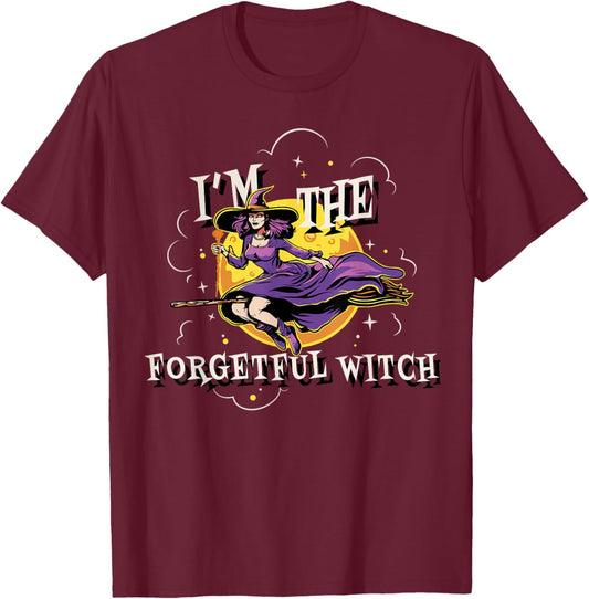Im The Forgetful Witch Halloween Matching Group Costume T-Shirt - T-Shirt | Maroon