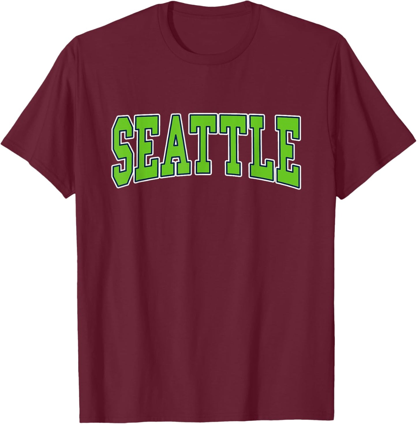 SEATTLE - Throwback Design - Classic T-Shirt - T-Shirt | Maroon