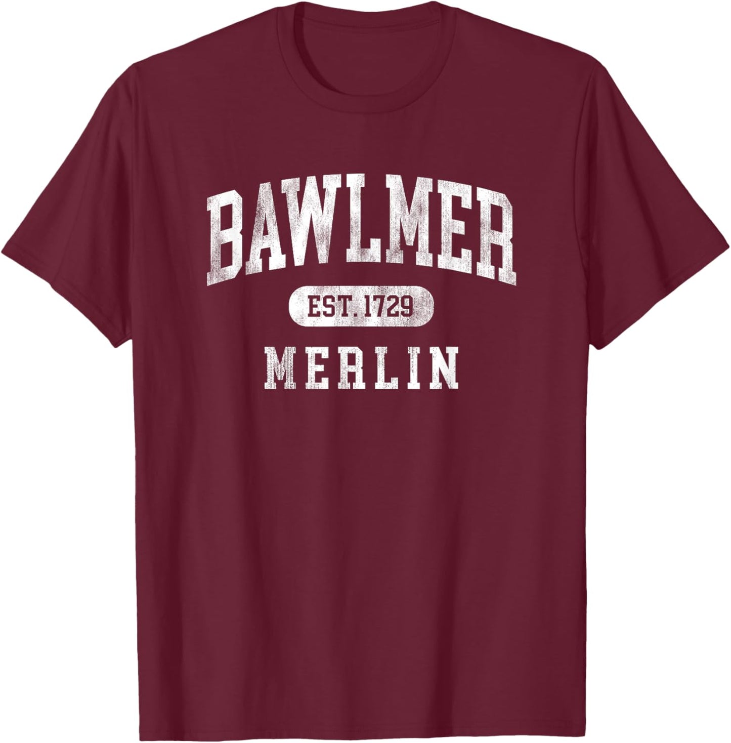 Bawlmer Merlin Charm City Funny Baltimore MD Slang Souvenir T-Shirt - T-Shirt | Maroon