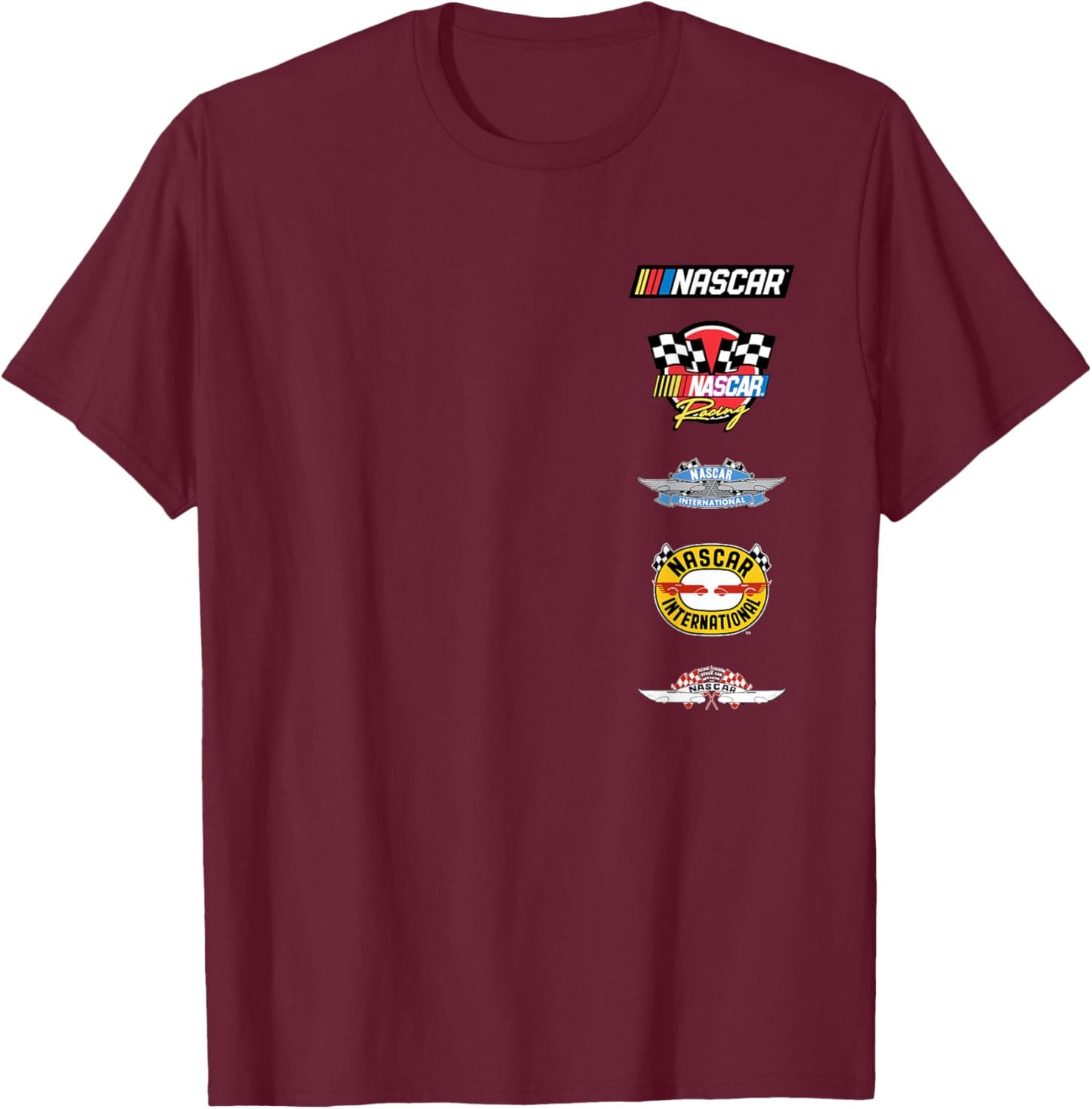 NASCAR - Stacked Historical Racing Logos T-Shirt - T-Shirt | Maroon