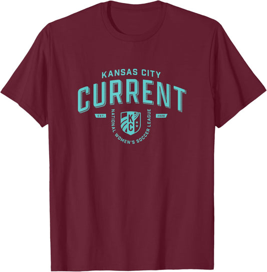 NWSL - Kansas City Current Industrial T-Shirt - T-Shirt | Maroon