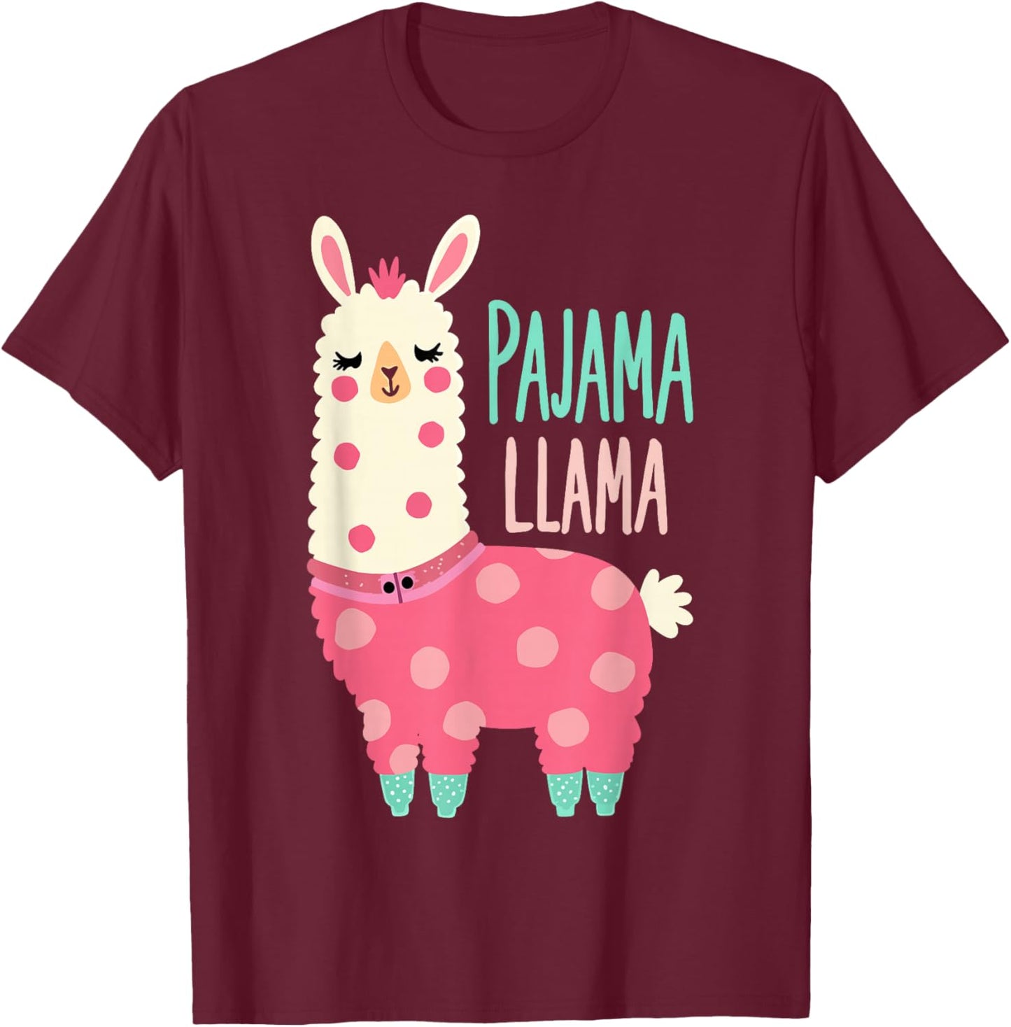 LLama Design Lama pajama T-Shirt - T-Shirt | Maroon