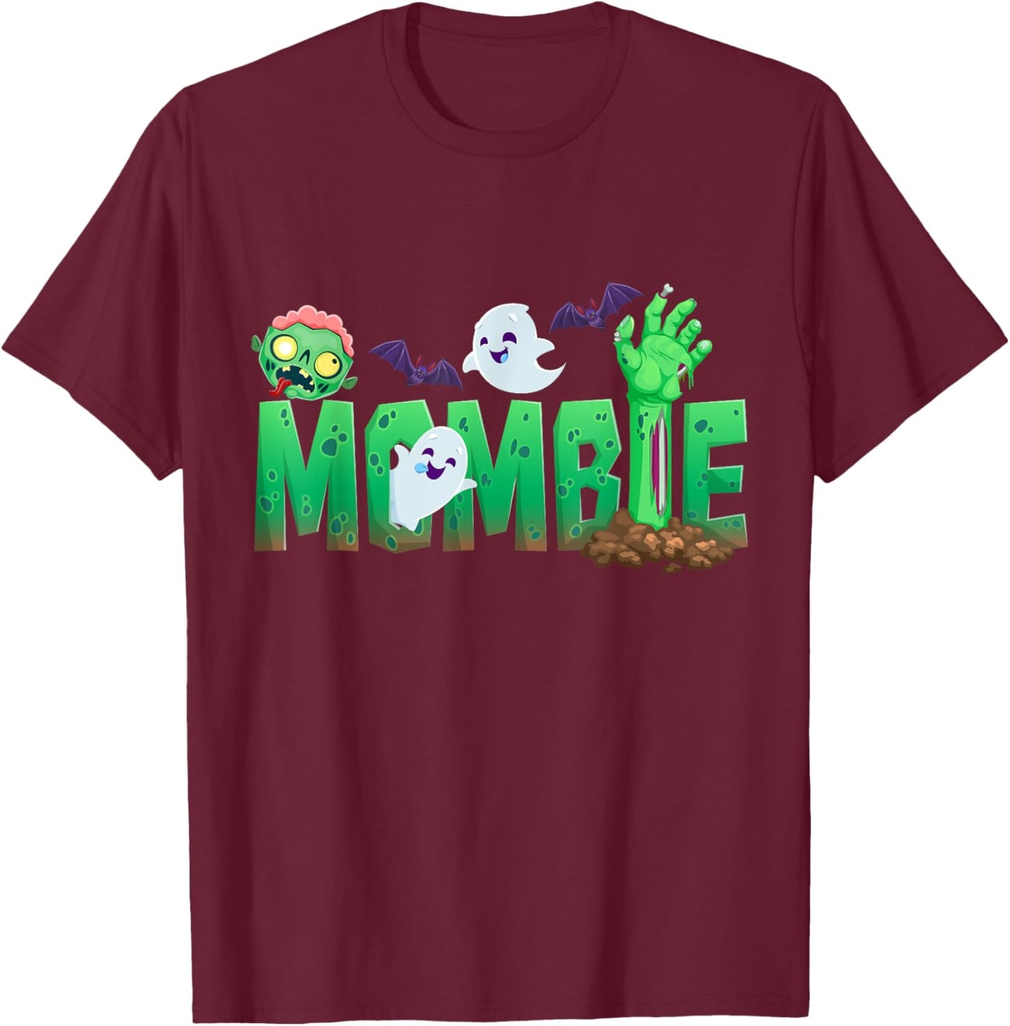 Zombie Mom Funny Halloween Costume Graveyard T-Shirt - T-Shirt | Maroon