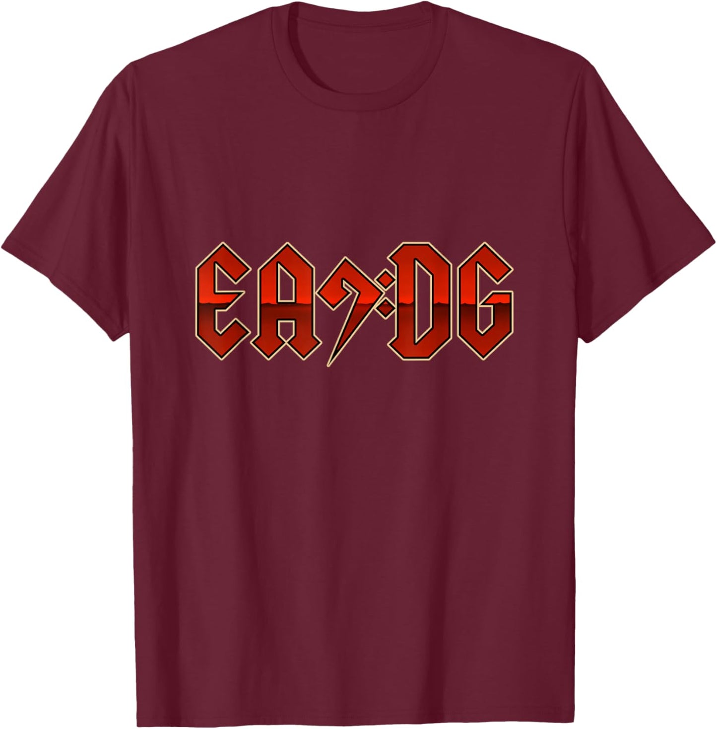 Bass Guitar EADG Bass Clef for Bassist T-Shirt - T-Shirt | Maroon