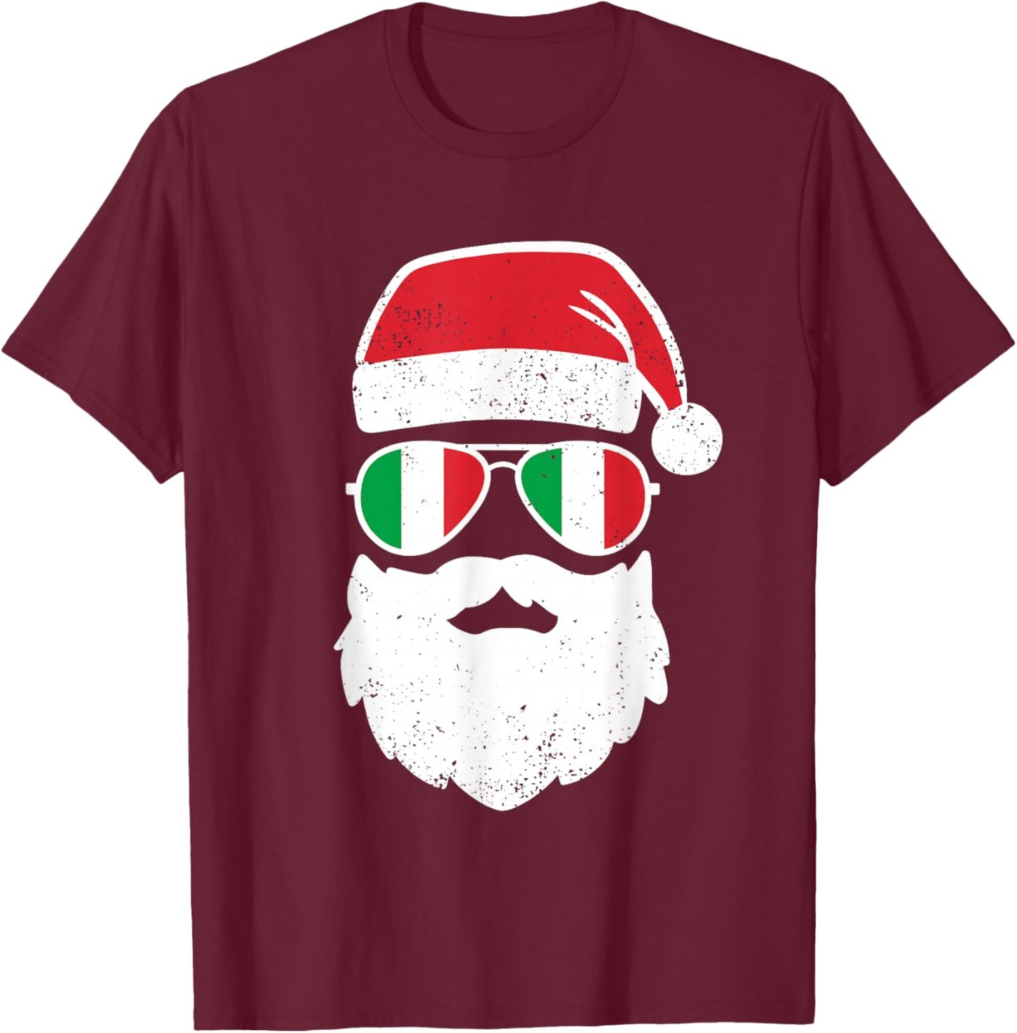 Funny Italian Christmas Pajama Funny Italian Matching Family T-Shirt - T-Shirt | Maroon